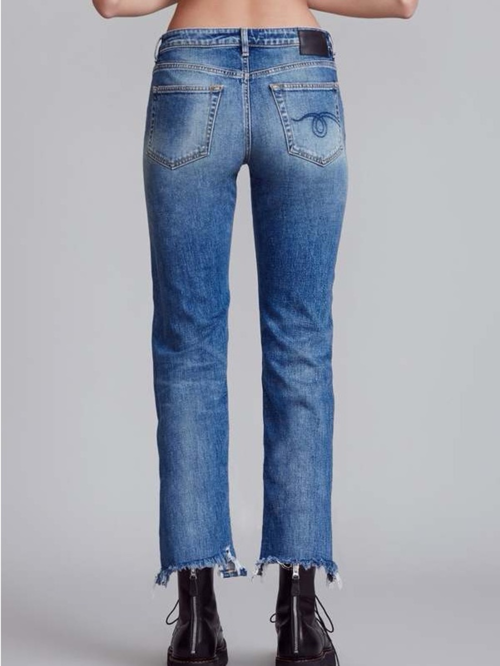 R13 Boy Straight Jeans Jasper Stretch Size 28 - Picture 2 of 16